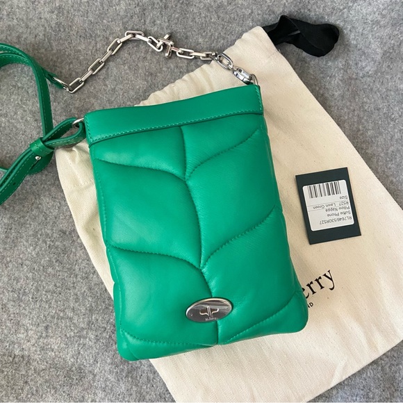 NWT Mulberry Softie Phone Bag Green - Picture 4 of 11